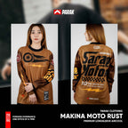Parak Clothing X Makina Moto Rust Longsleeve Aircool Fabric Limited Edition