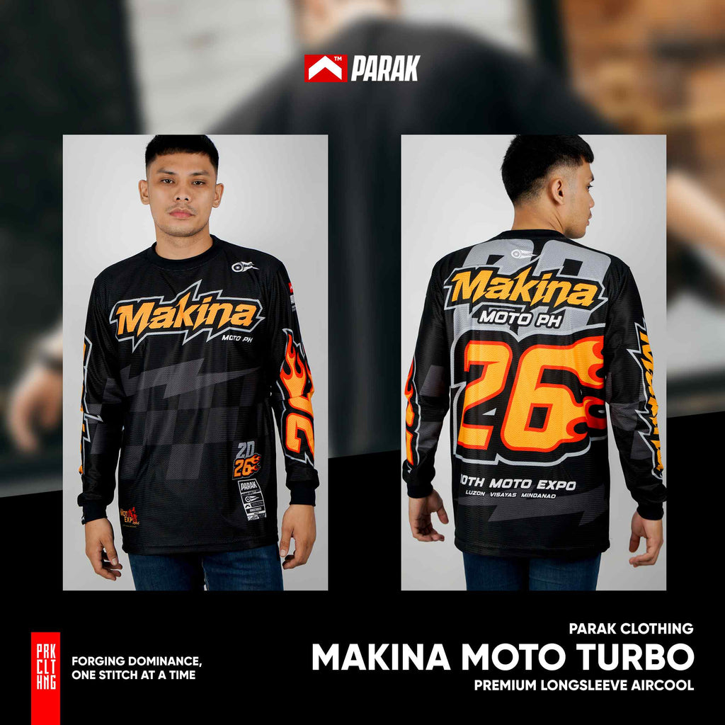 Parak Clothing X Makina Moto Turbo Longsleeve Aircool Fabric Limited Edition