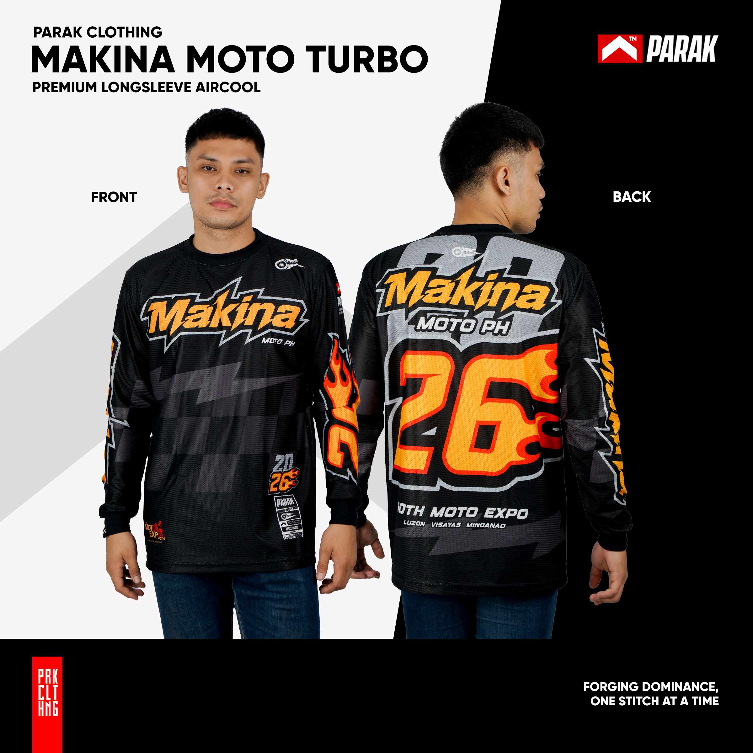 Parak Clothing X Makina Moto Turbo Longsleeve Aircool Fabric Limited Edition