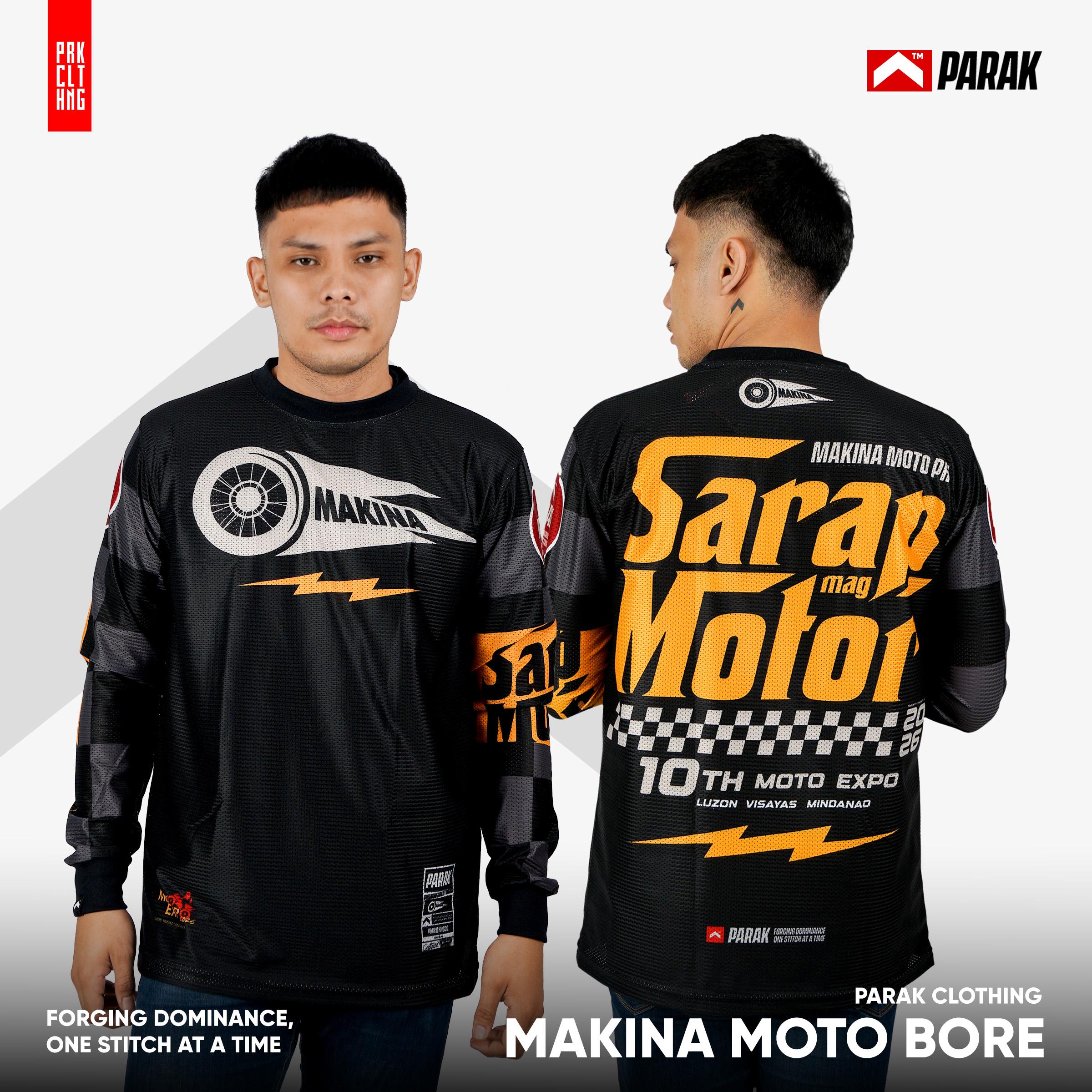 Parak Clothing X Makina Moto Bore Longsleeve Aircool Fabric Limited Edition