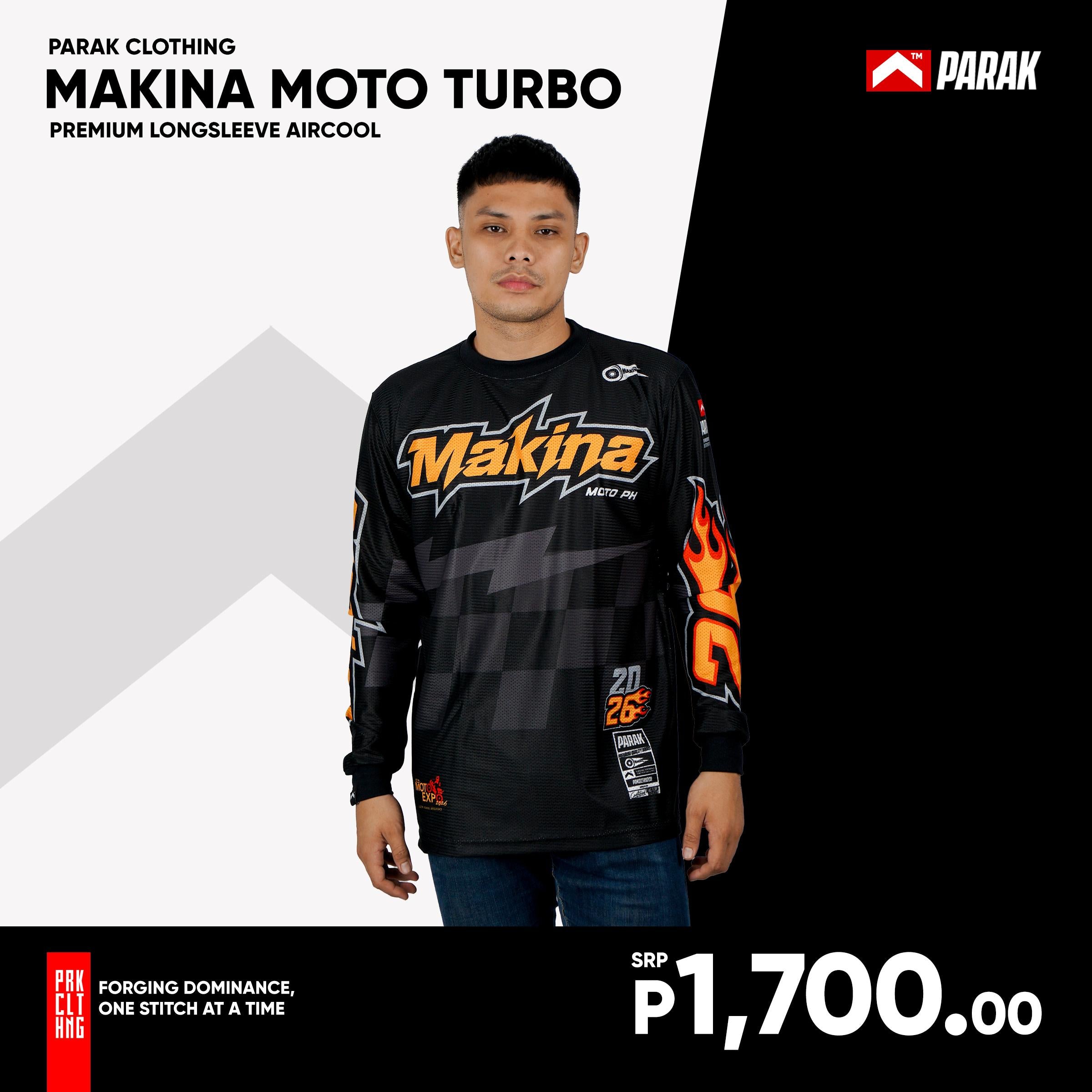 Parak Clothing X Makina Moto Turbo Longsleeve Aircool Fabric Limited Edition