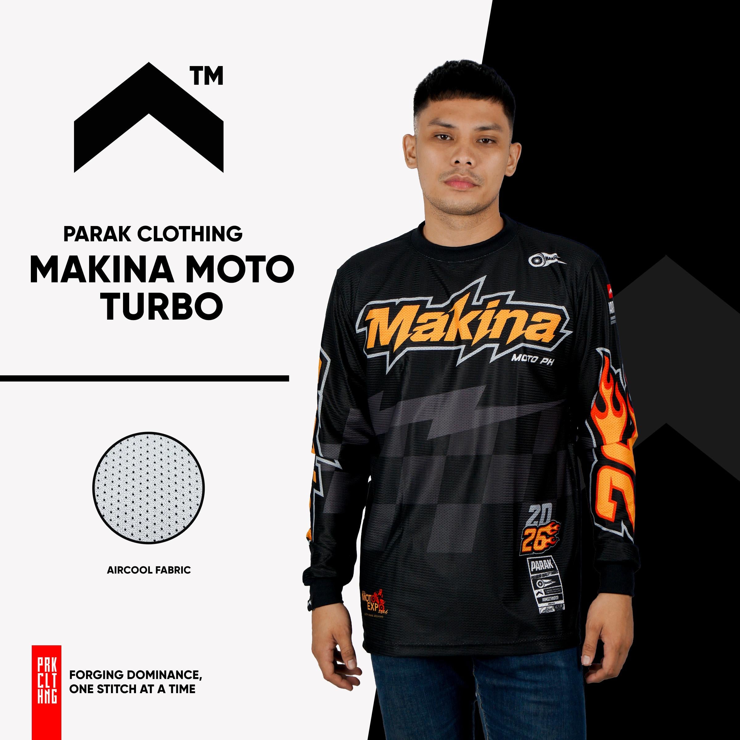 Parak Clothing X Makina Moto Turbo Longsleeve Aircool Fabric Limited Edition