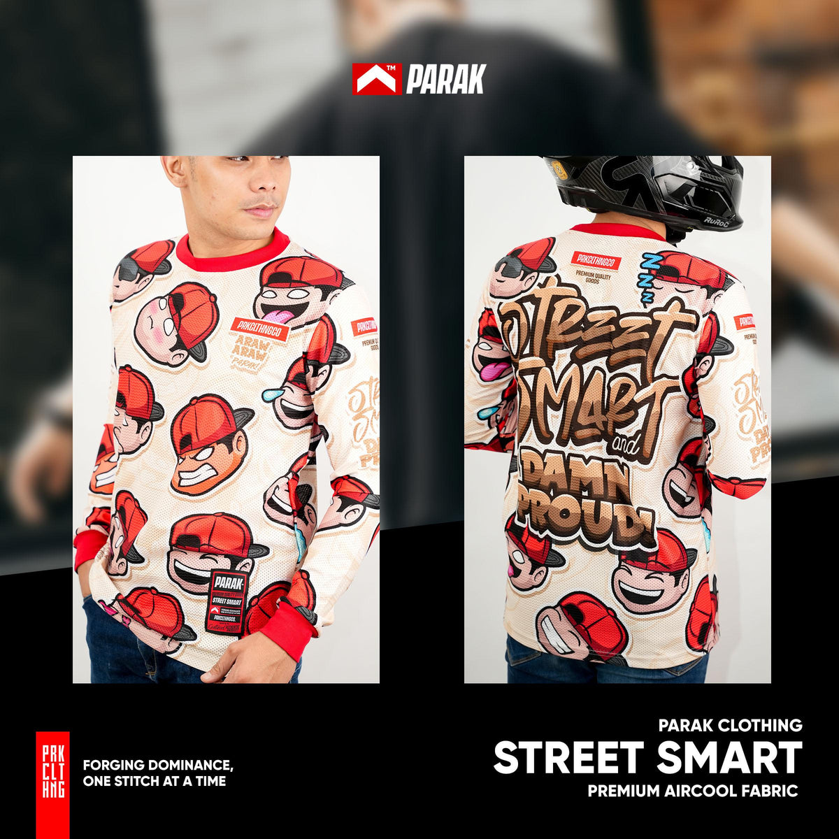 Parak Clothing Street Smart Aircool Fabric Riding Jersey