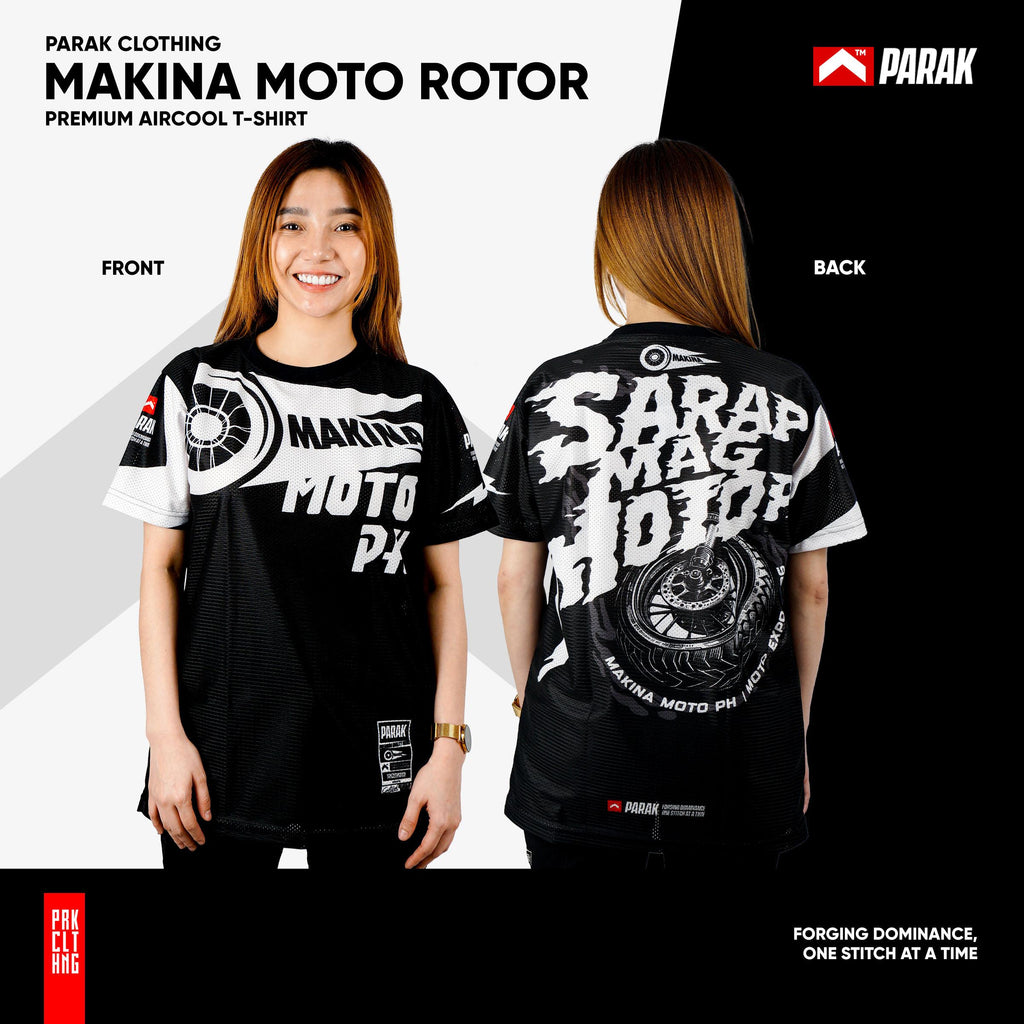 Parak Clothing X Makina Moto Rotor T-shirt Aircool Fabric Limited Edition