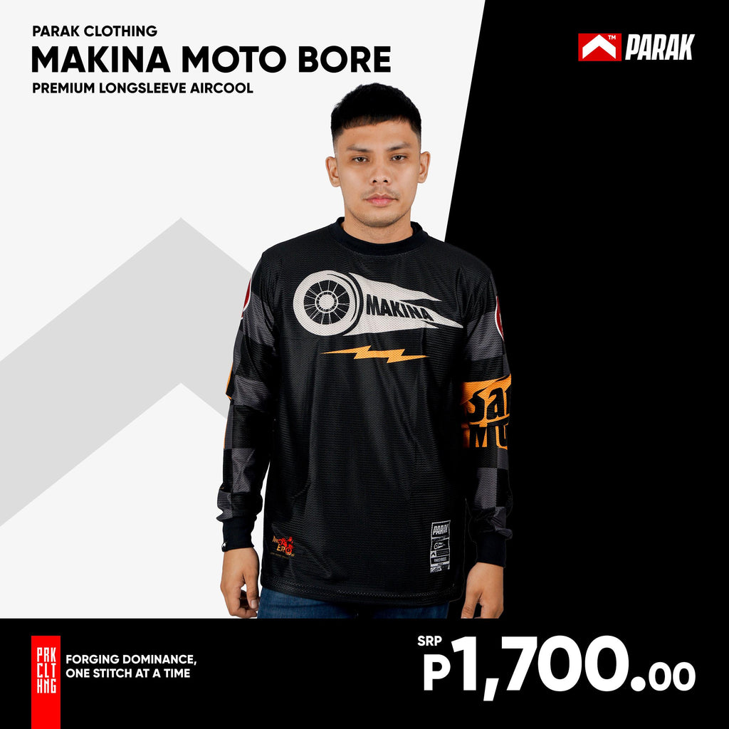 Parak Clothing X Makina Moto Bore Longsleeve Aircool Fabric Limited Edition