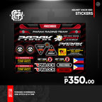 Parak Clothing Decals Helmet Visor Stickers