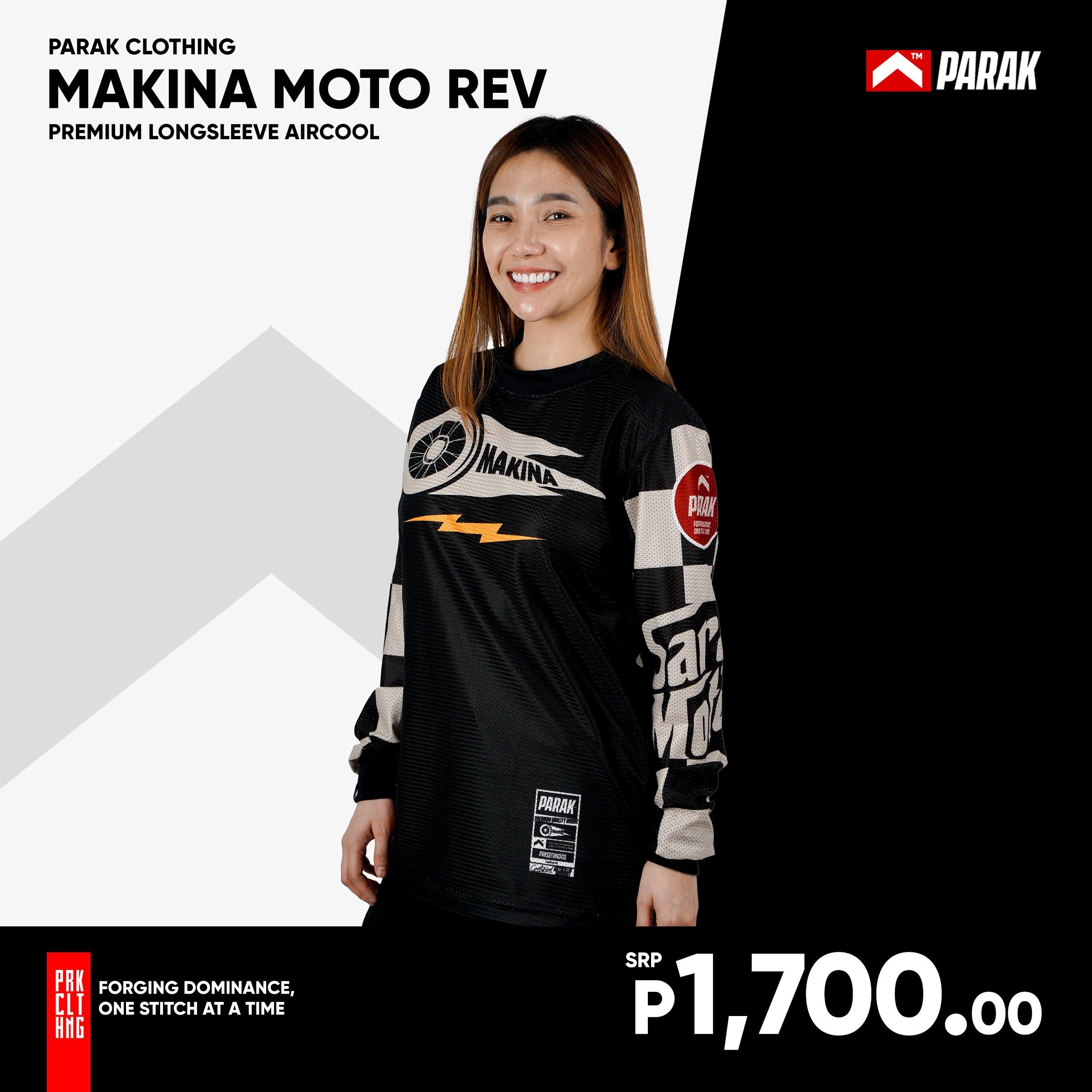 Parak Clothing X Makina Moto Rev Longsleeve Aircool Fabric Limited Edition