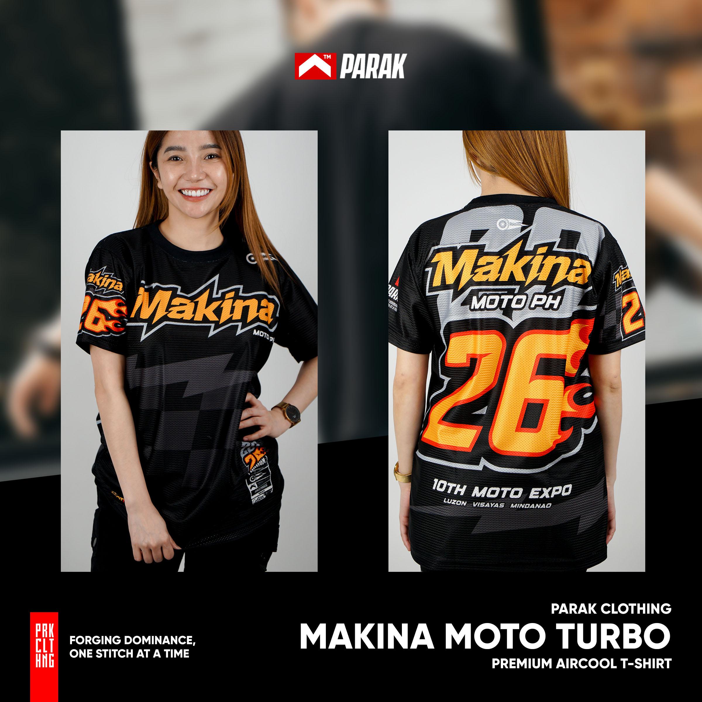 Parak Clothing X Makina Moto Turbo T-shirt Aircool Fabric Limited Edition