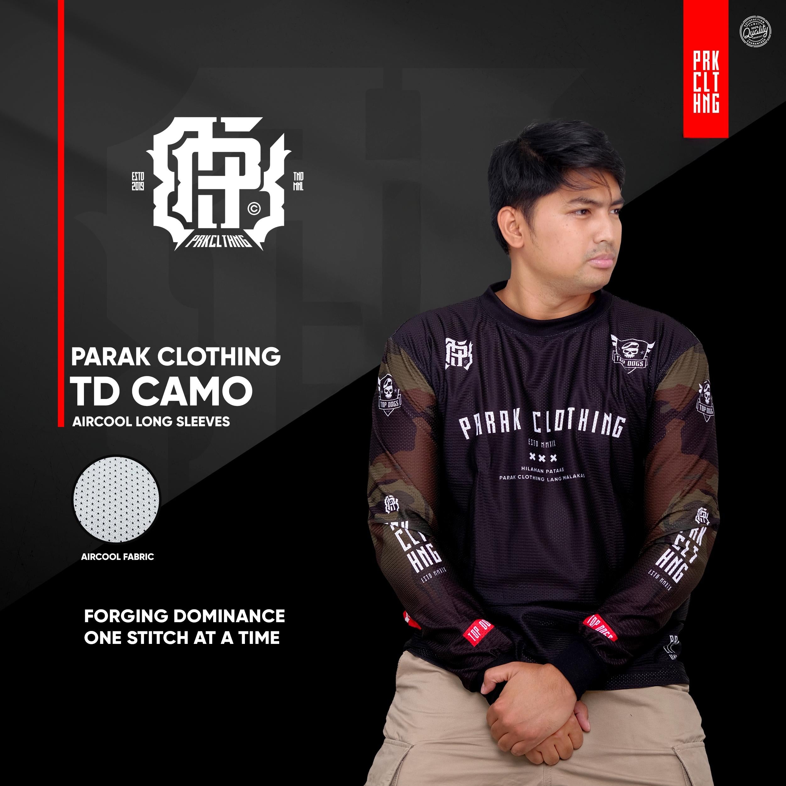 Parak Clothing Top Dogz Camo Aircool Fabric Riding Jersey