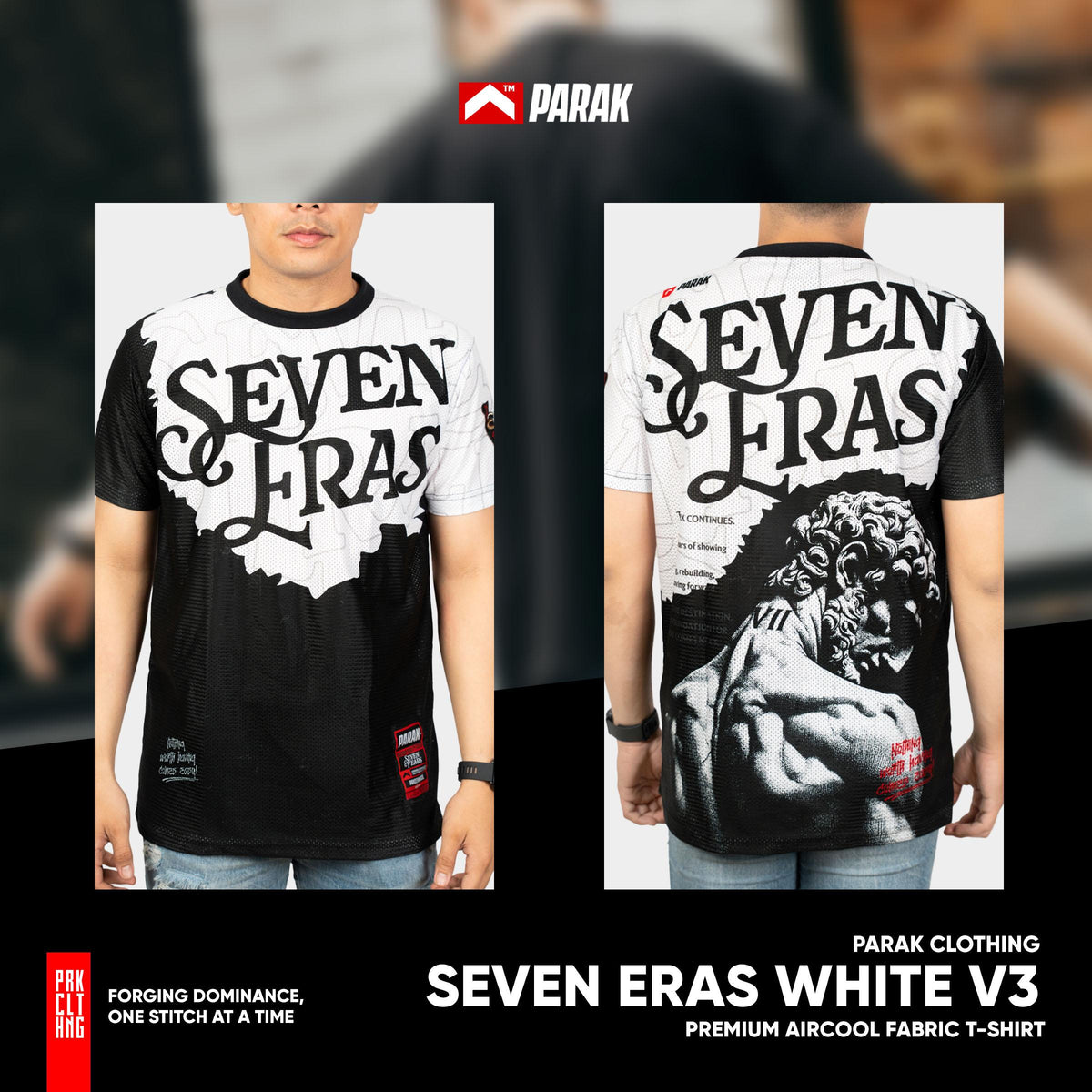 Parak Clothing Seven Eras White V3 Premium Aircool Fabric