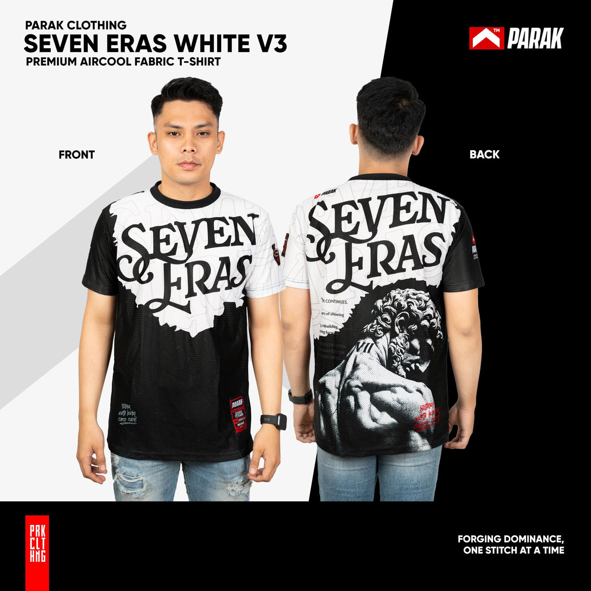 Parak Clothing Seven Eras White V3 Premium Aircool Fabric