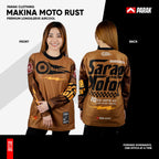 Parak Clothing X Makina Moto Rust Longsleeve Aircool Fabric Limited Edition
