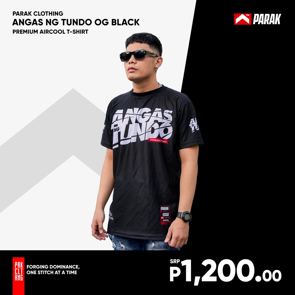 Parak Clothing Angas ng Tundo OG Black Aircool Fabric Limited Edition T-Shirt