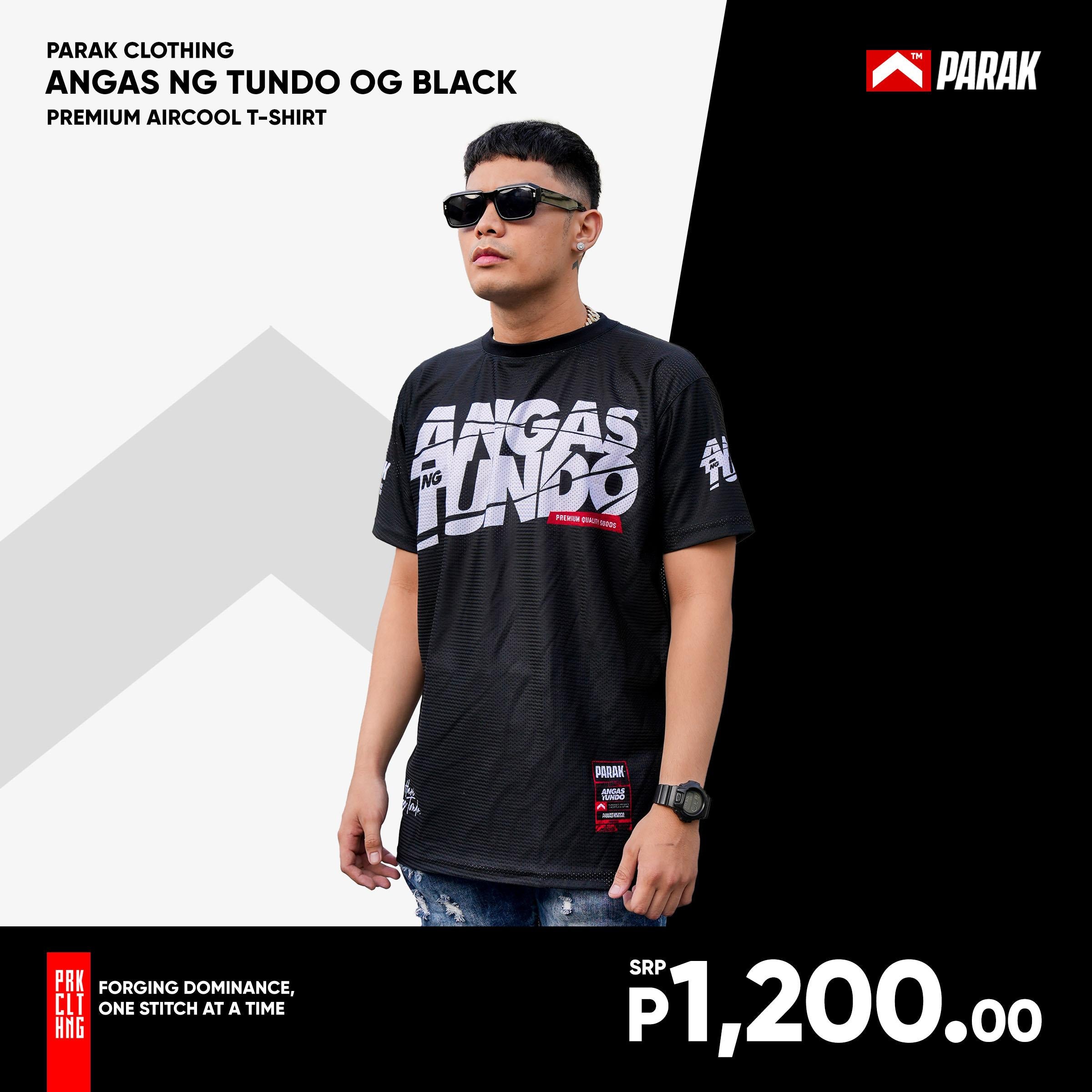 Parak Clothing Angas ng Tundo OG Black Aircool Fabric Limited Edition T-Shirt