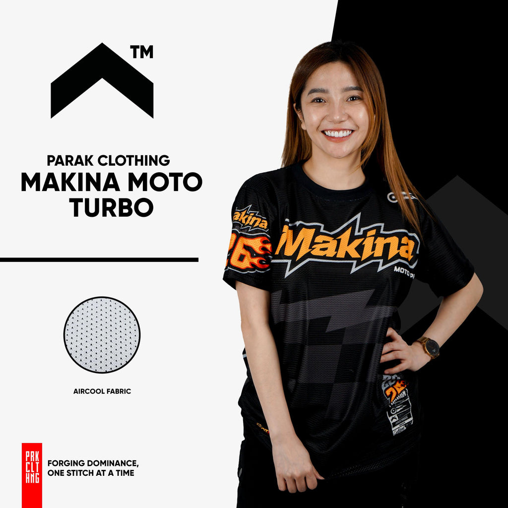 Parak Clothing X Makina Moto Turbo T-shirt Aircool Fabric Limited Edition