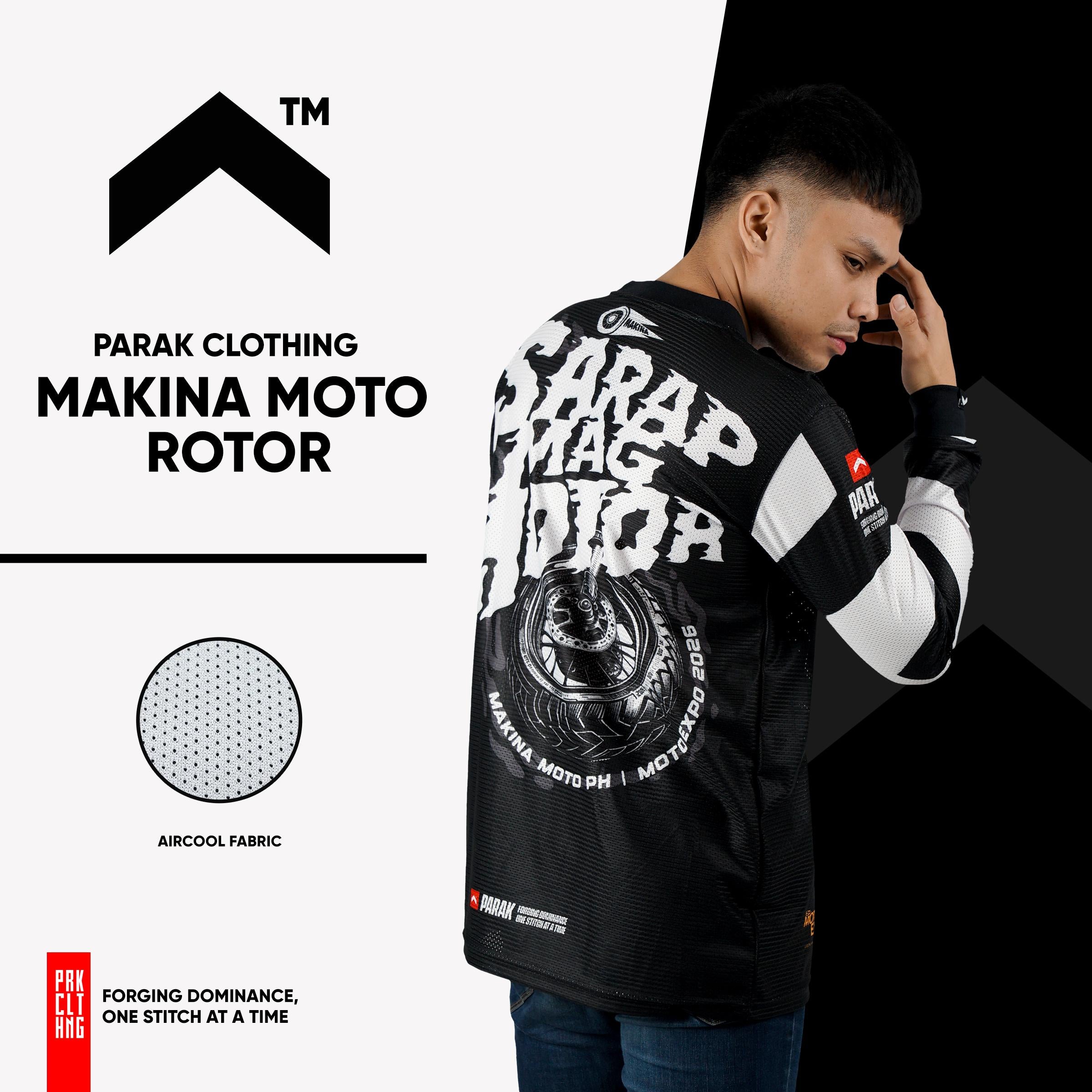Parak Clothing X Makina Moto Rotor Longsleeve Aircool Fabric Limited Edition