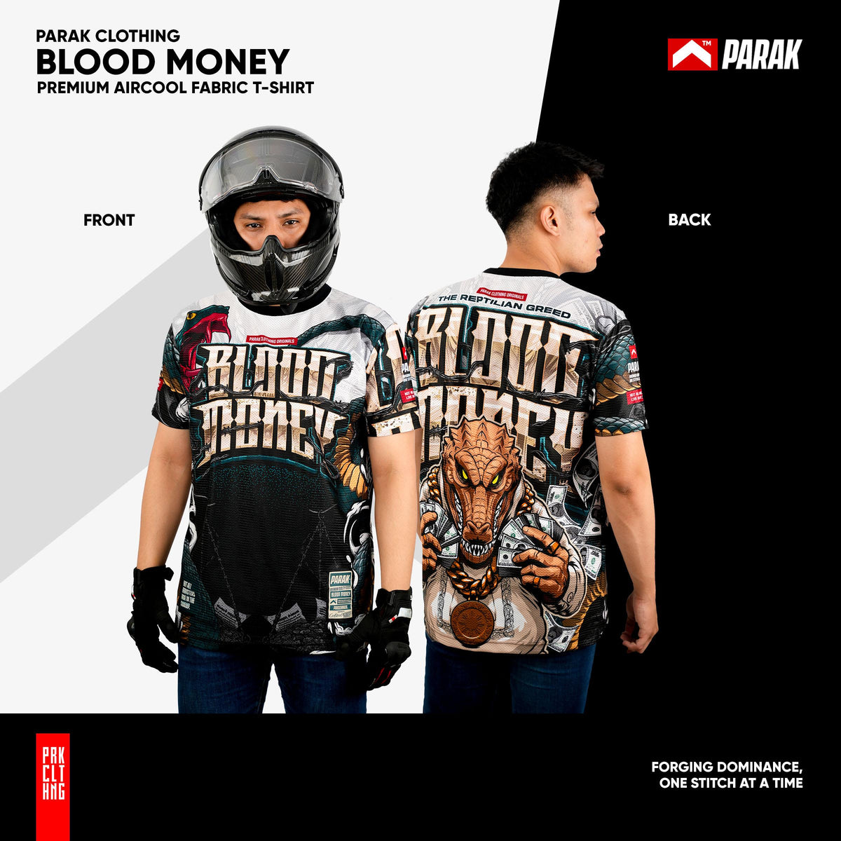 Parak Clothing Blood Money T-Shirt Aircool Fabric
