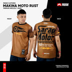 Parak Clothing X Makina Moto Rust T-shirt Aircool Fabric Limited Edition