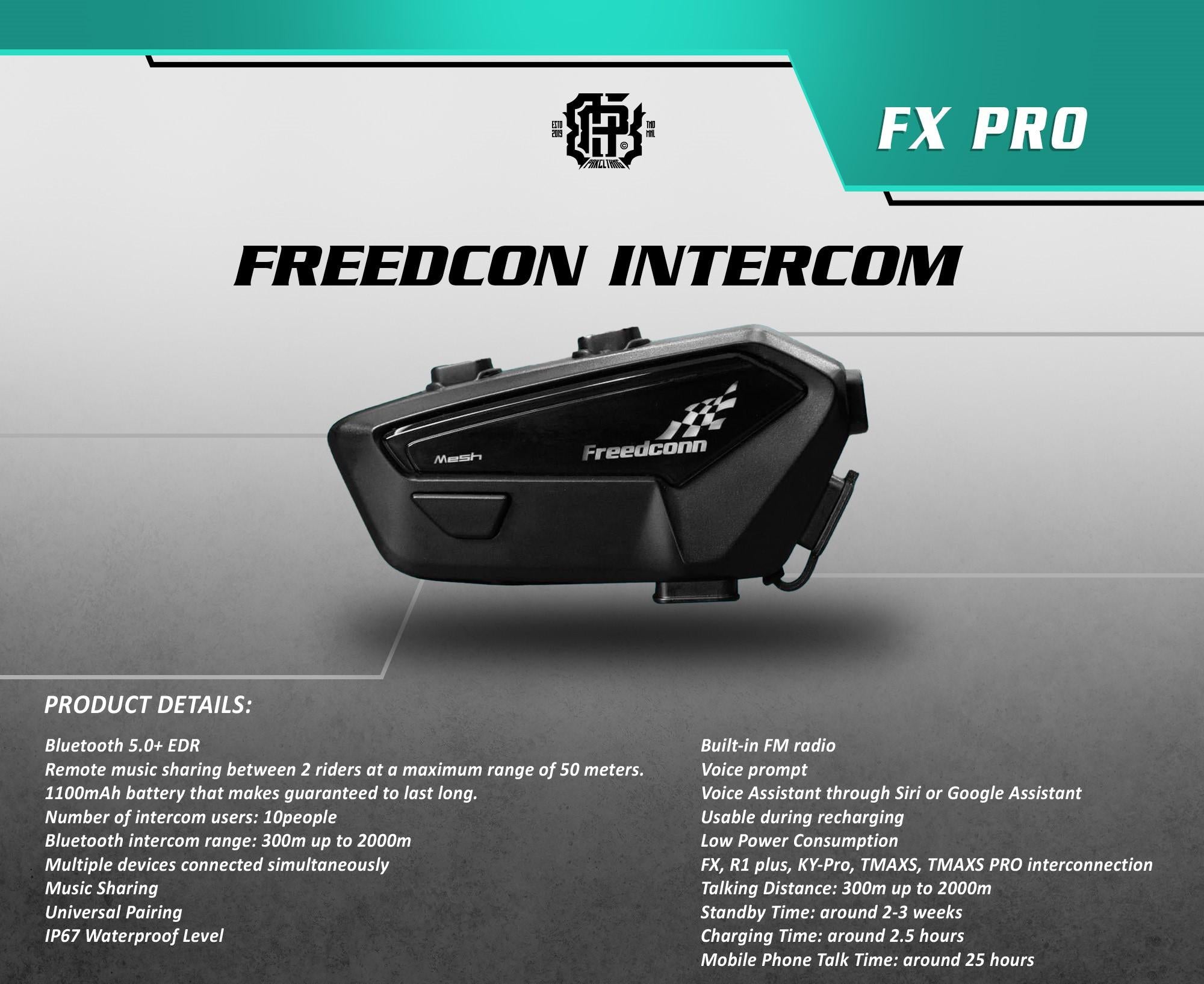 FREEDCONN PHILIPPINES BLUETOOTH MOTORCYCLE INTERCOM HELMET HEADSET