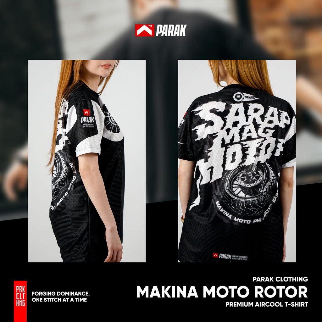 Parak Clothing X Makina Moto Rotor T-shirt Aircool Fabric Limited Edition