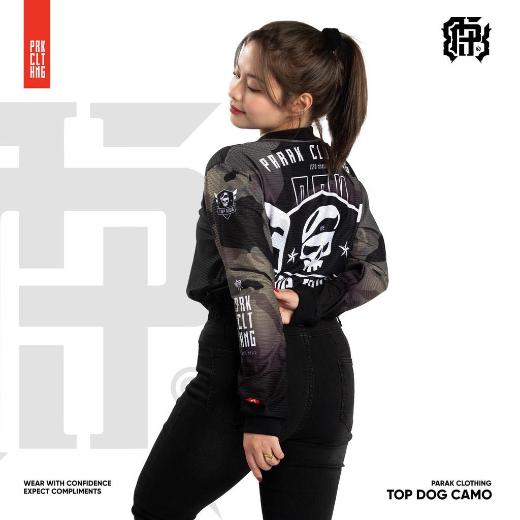 Parak Clothing Top Dogz Camo Aircool Fabric Riding Jersey