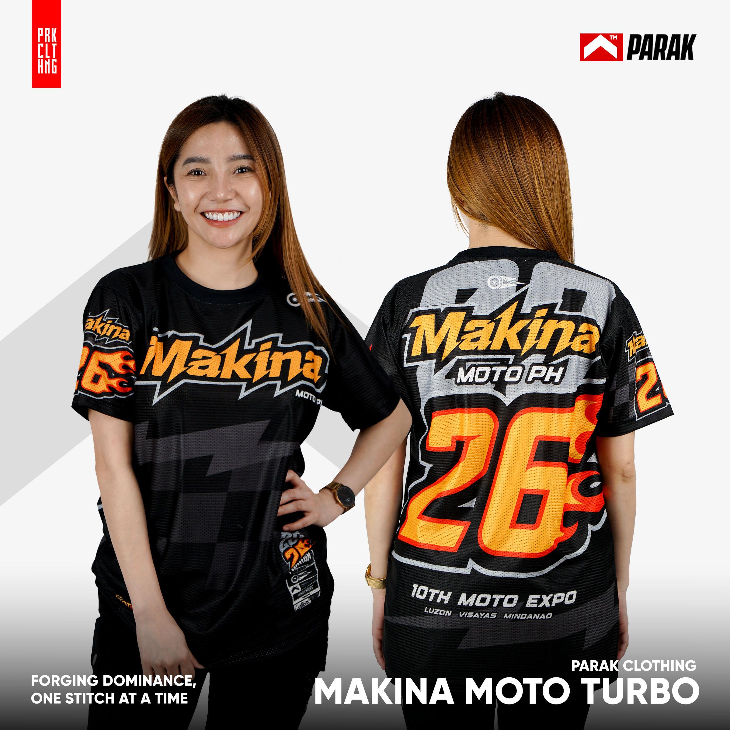 Parak Clothing X Makina Moto Turbo T-shirt Aircool Fabric Limited Edition