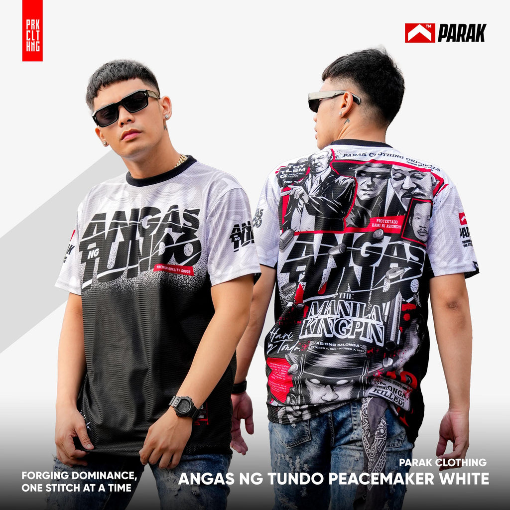 Parak Clothing Angas ng Tundo PeaceMaker White Aircool Fabric Limited Edition T-Shirt