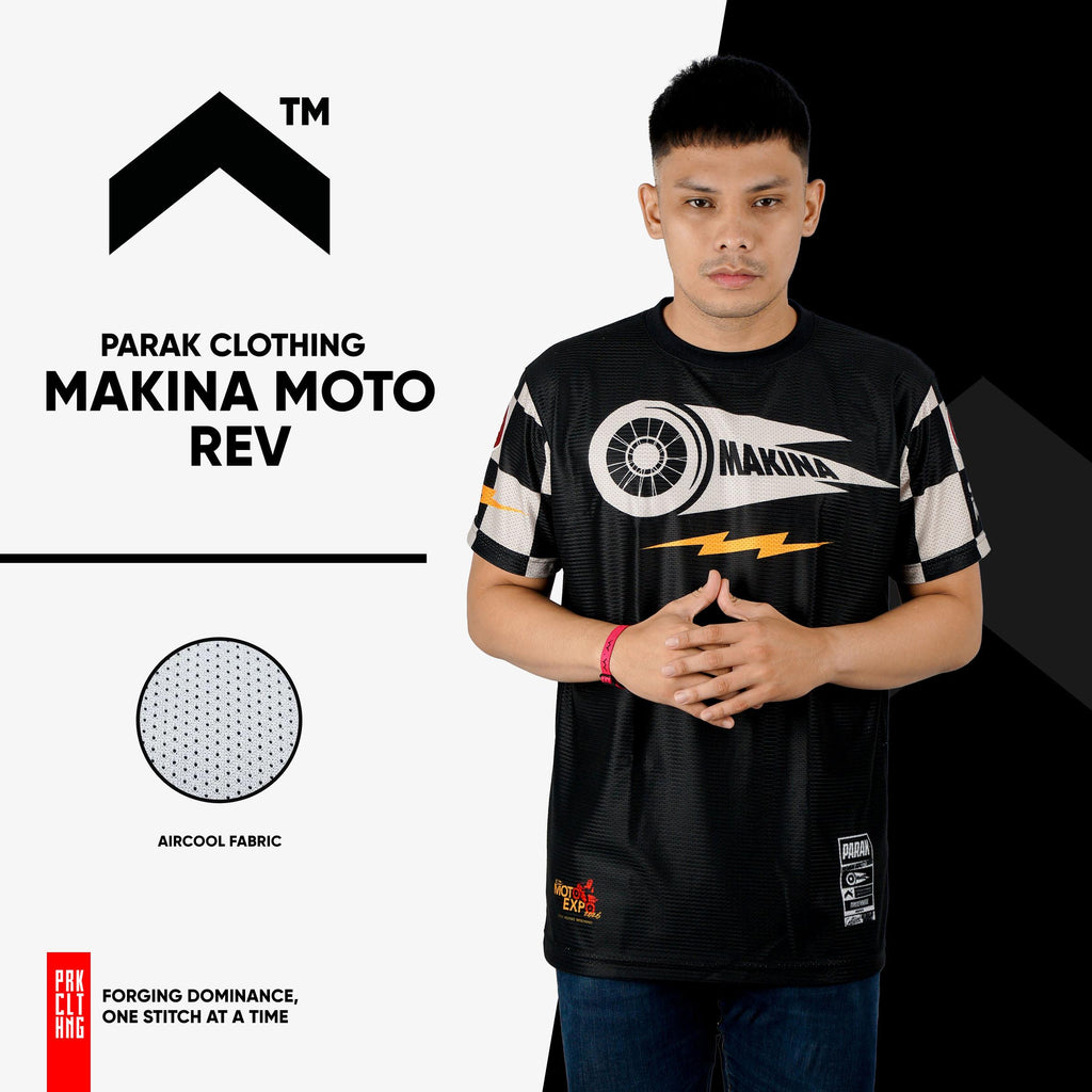 Parak Clothing X Makina Moto Rev T-shirt Aircool Fabric Limited Edition
