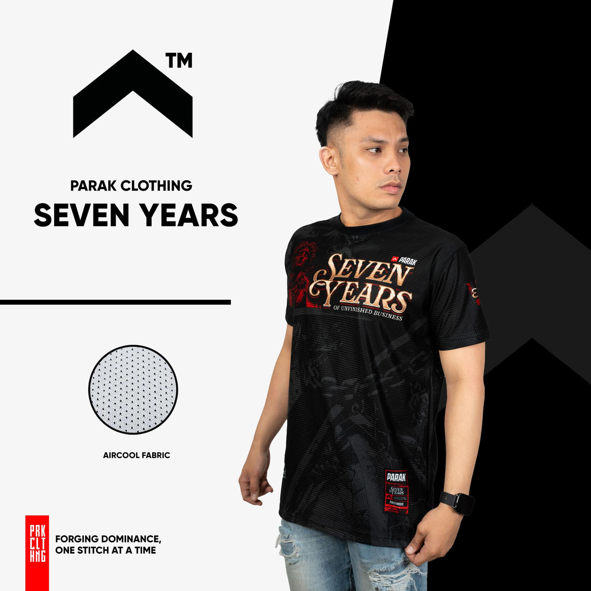 Parak Clothing Seven Years Premium Aircool Fabric T-shirt
