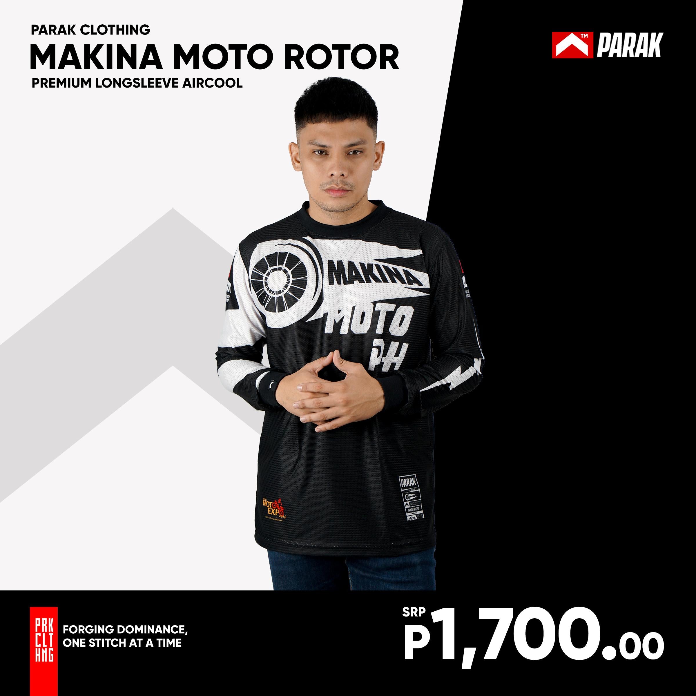 Parak Clothing X Makina Moto Rotor Longsleeve Aircool Fabric Limited Edition