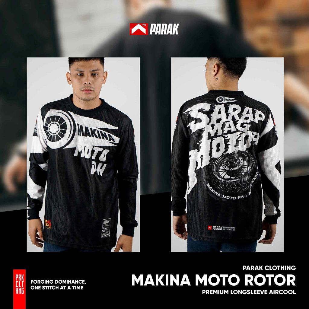 Parak Clothing X Makina Moto Rotor Longsleeve Aircool Fabric Limited Edition
