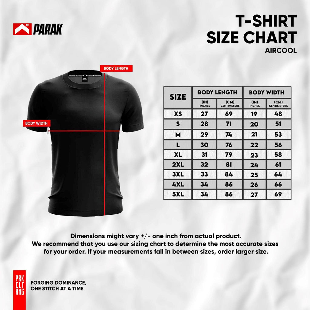 Parak Clothing Seven Years Premium Aircool Fabric T-shirt