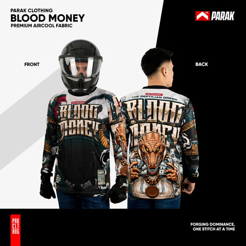 Parak Clothing Blood Money Riding Jersey Aircool Fabric
