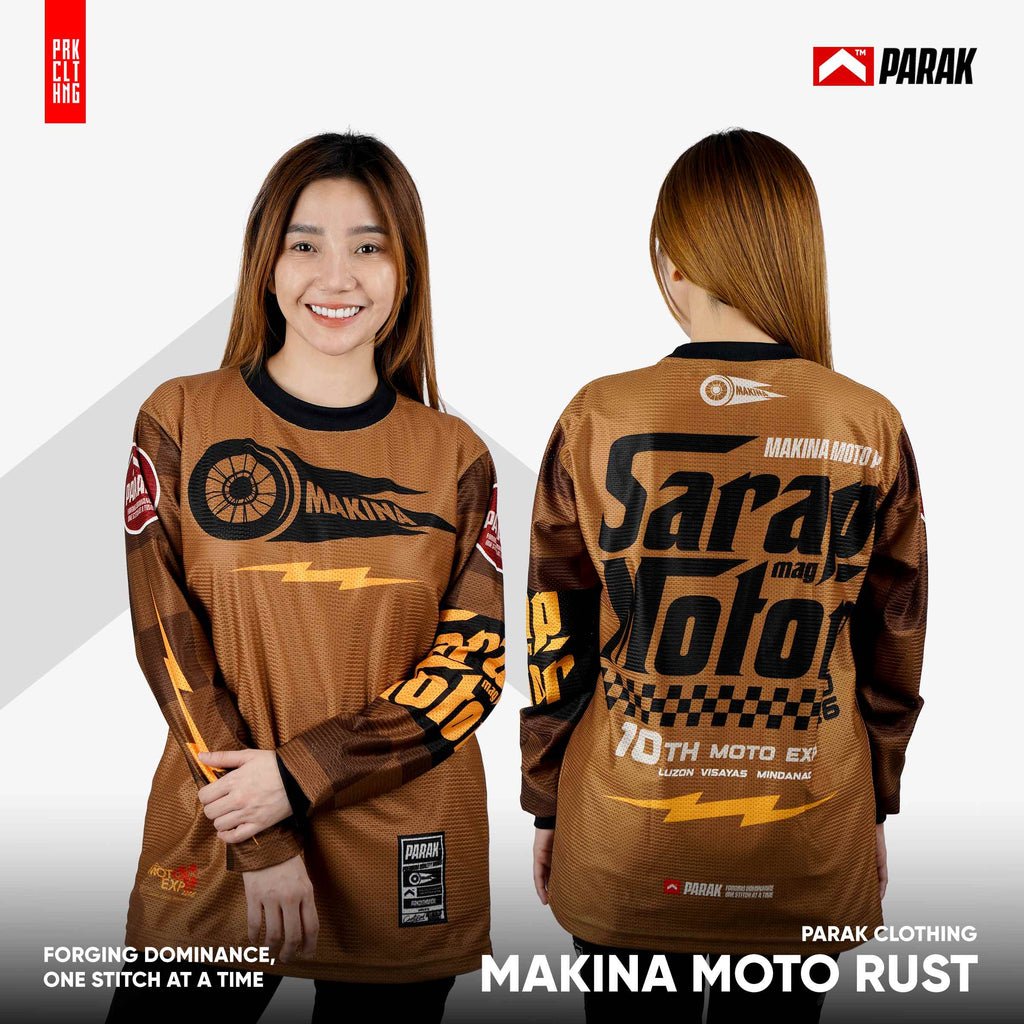 Parak Clothing X Makina Moto Rust Longsleeve Aircool Fabric Limited Edition