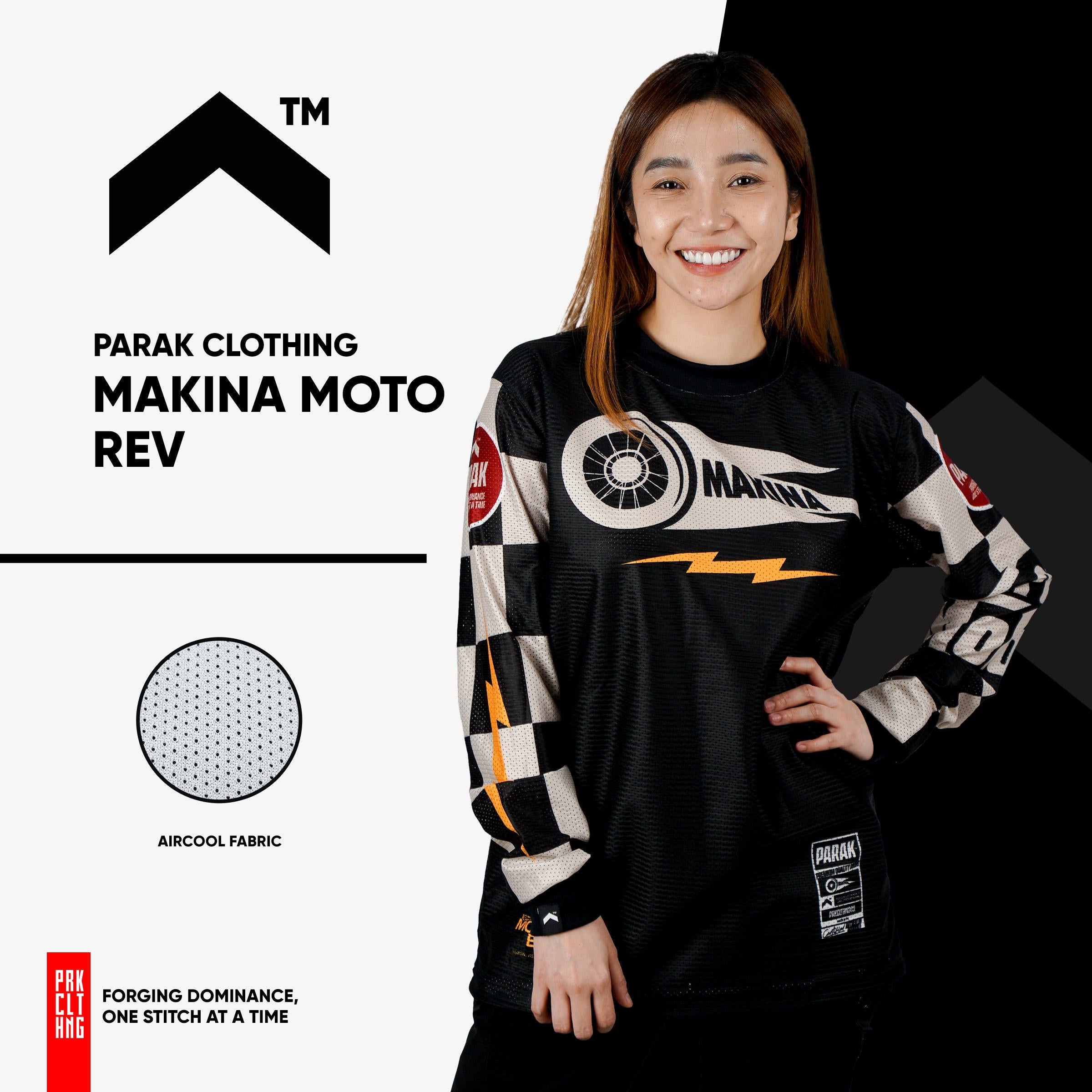 Parak Clothing X Makina Moto Rev Longsleeve Aircool Fabric Limited Edition