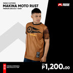 Parak Clothing X Makina Moto Rust T-shirt Aircool Fabric Limited Edition