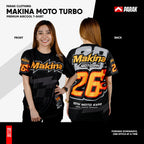 Parak Clothing X Makina Moto Turbo T-shirt Aircool Fabric Limited Edition