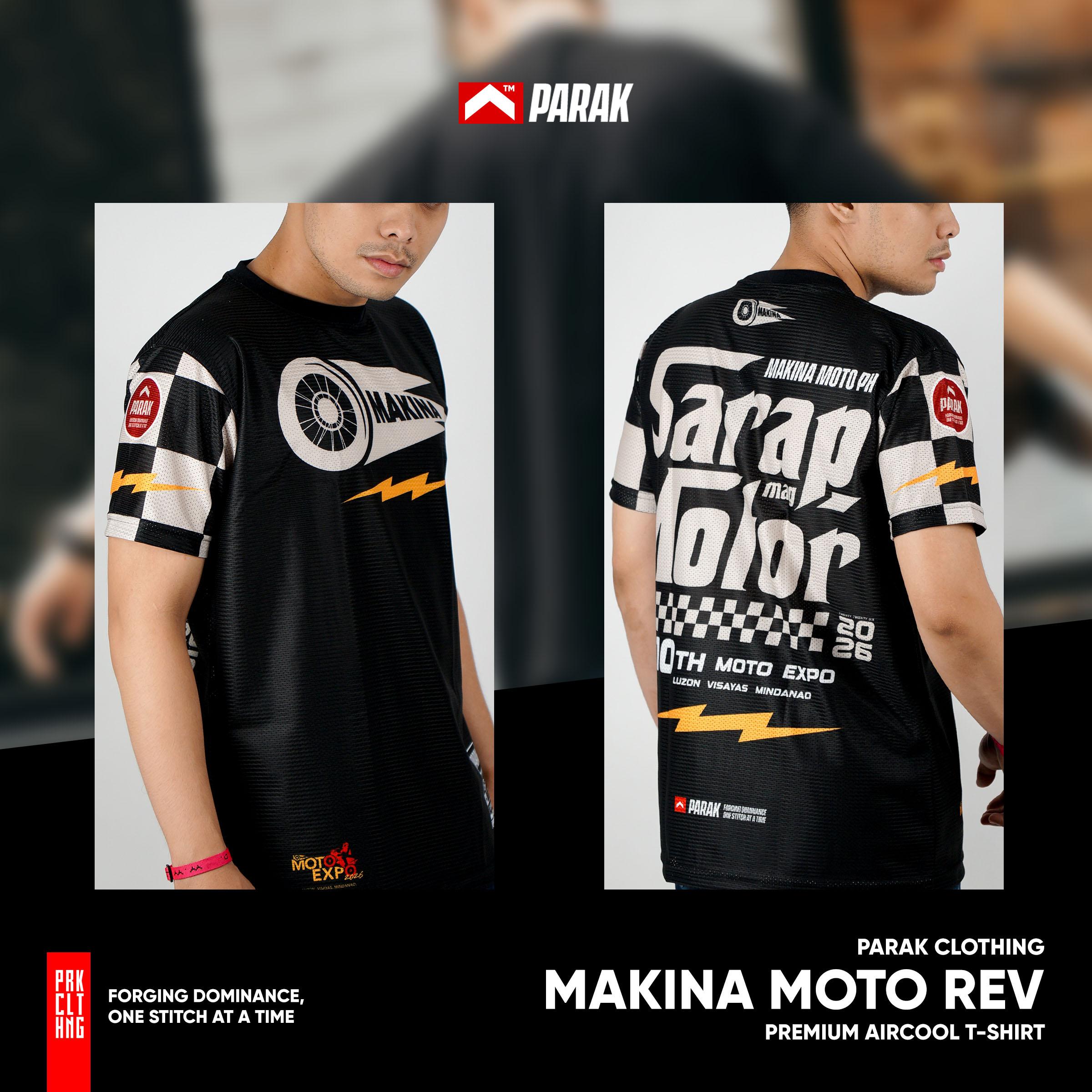 Parak Clothing X Makina Moto Rev T-shirt Aircool Fabric Limited Edition