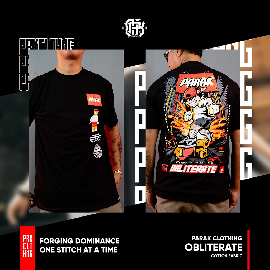 Parak Clothing Obliterate Silkscreen Cotton T-Shirt