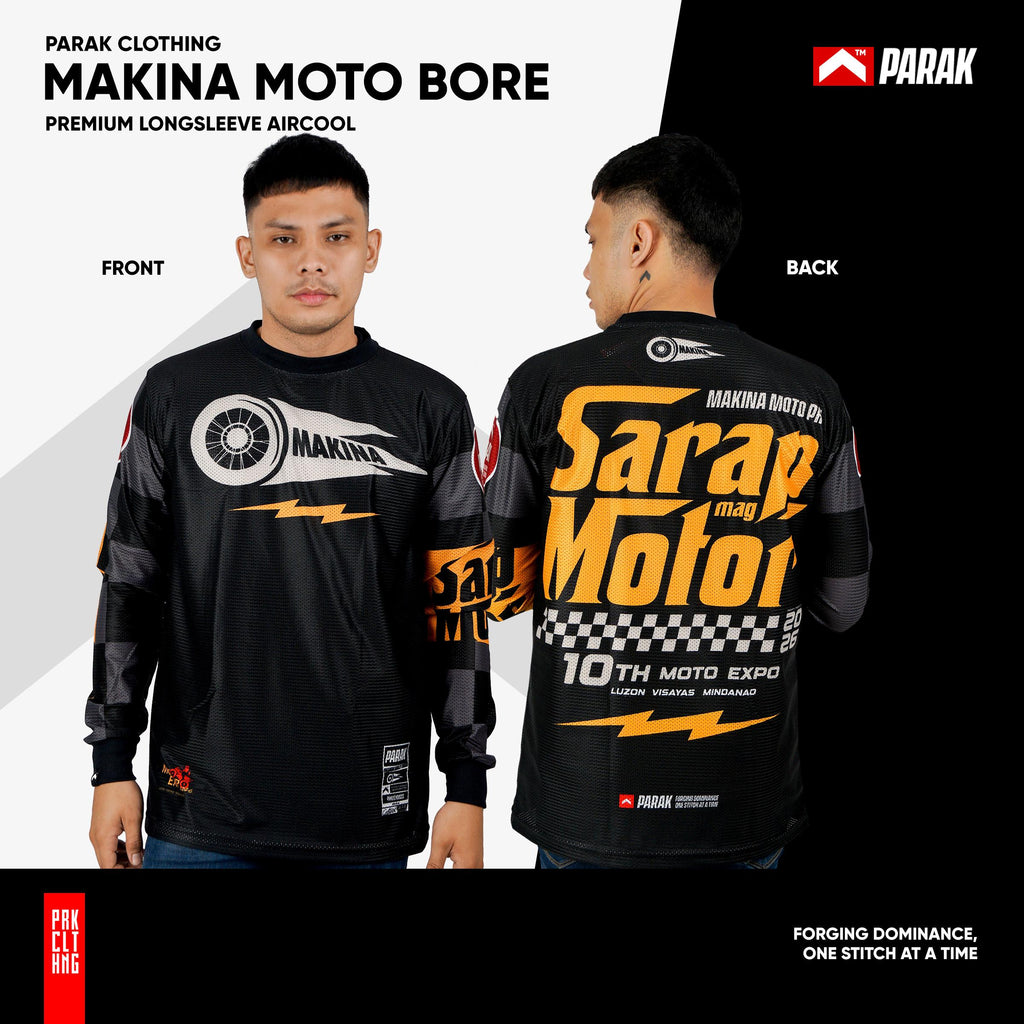 Parak Clothing X Makina Moto Bore Longsleeve Aircool Fabric Limited Edition