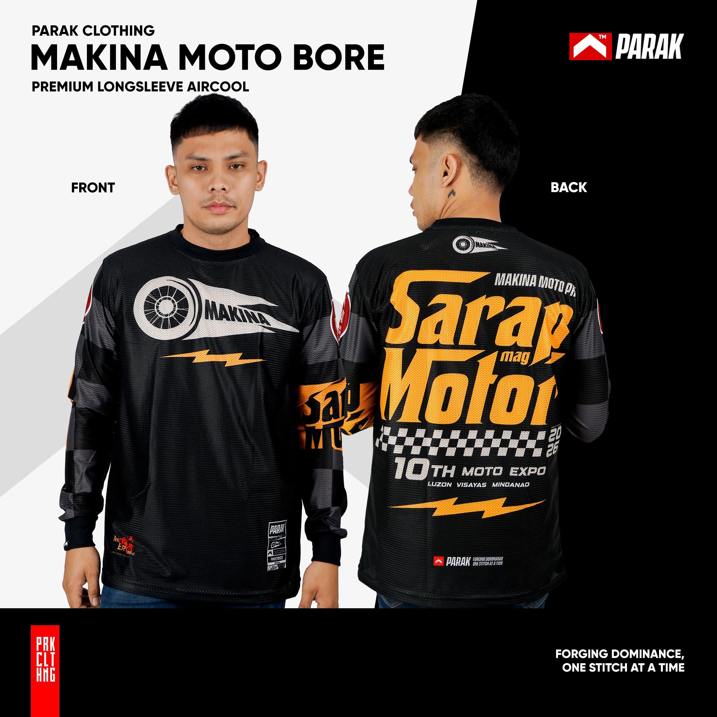 Parak Clothing X Makina Moto Bore Longsleeve Aircool Fabric Limited Edition