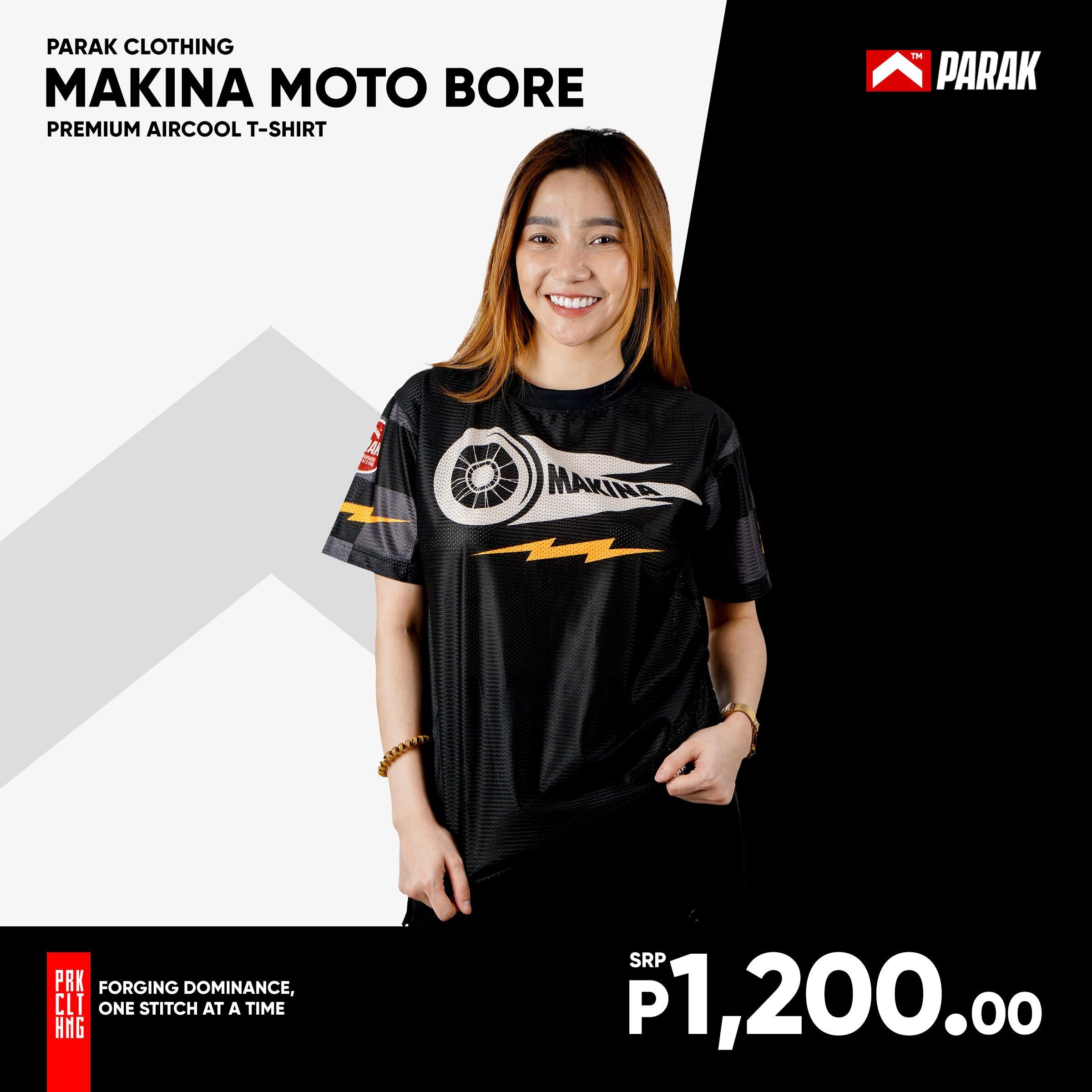Parak Clothing X Makina Moto Bore T-shirt Aircool Fabric Limited Edition