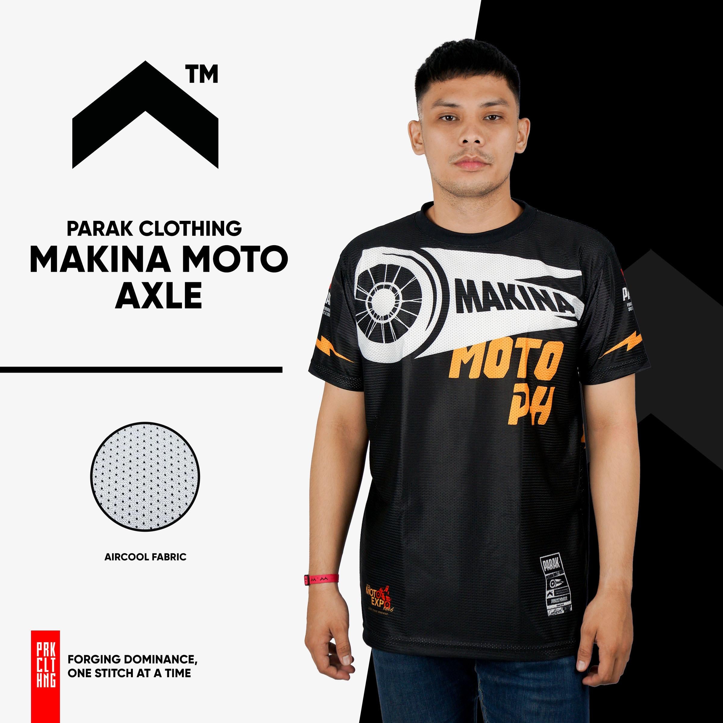 Parak Clothing X Makina Moto Axle T-shirt Aircool Fabric Limited Edition