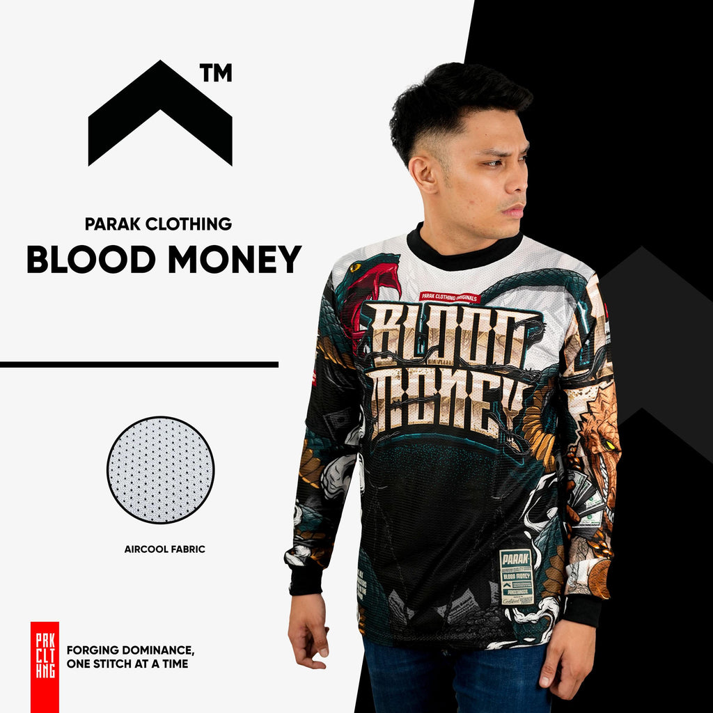 Parak Clothing Blood Money Riding Jersey Aircool Fabric
