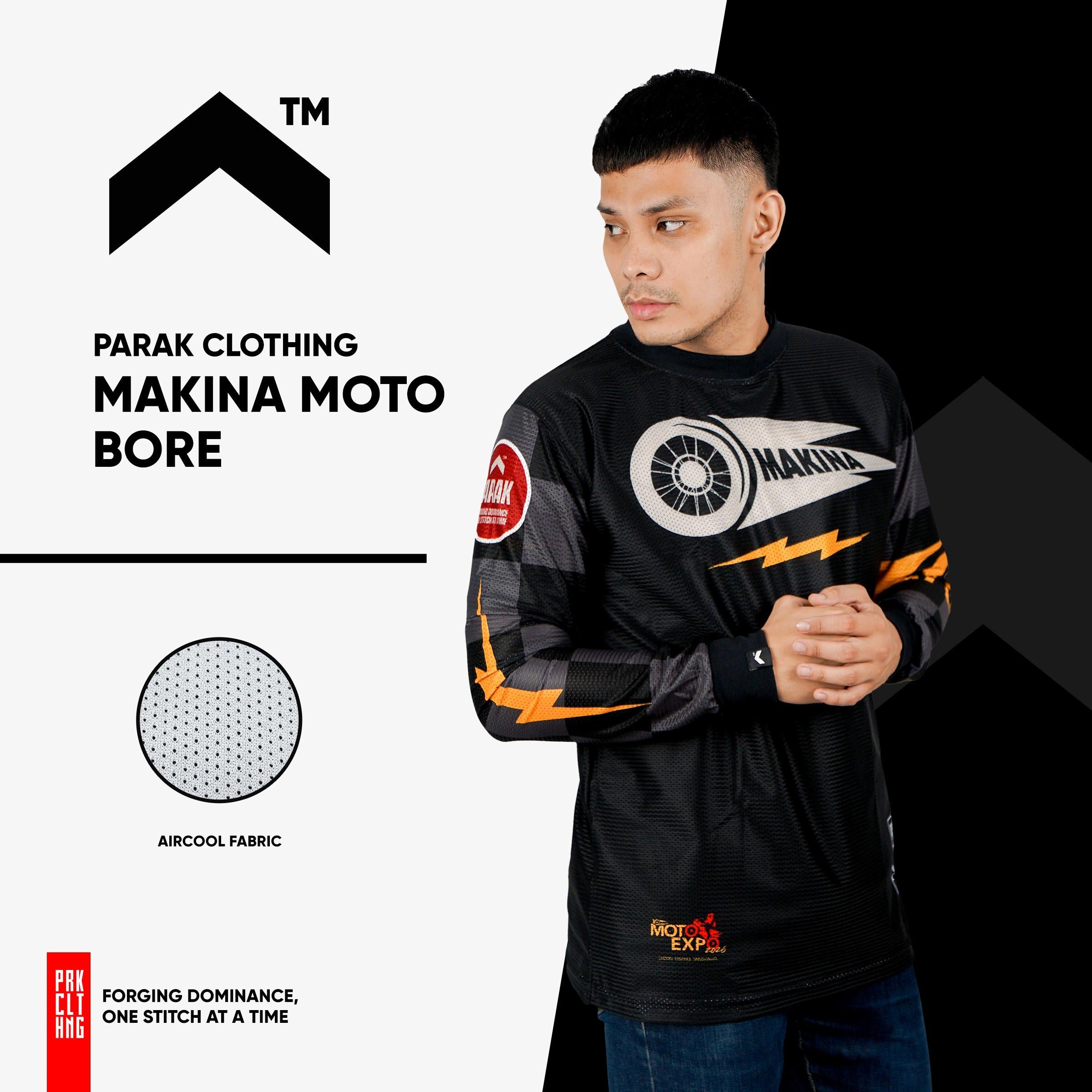 Parak Clothing X Makina Moto Bore Longsleeve Aircool Fabric Limited Edition