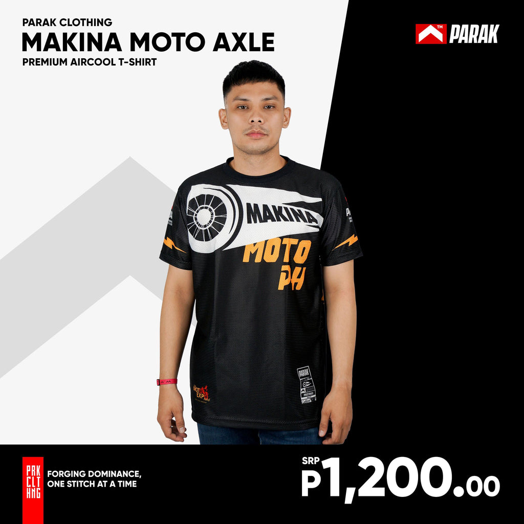 Parak Clothing X Makina Moto Axle T-shirt Aircool Fabric Limited Edition