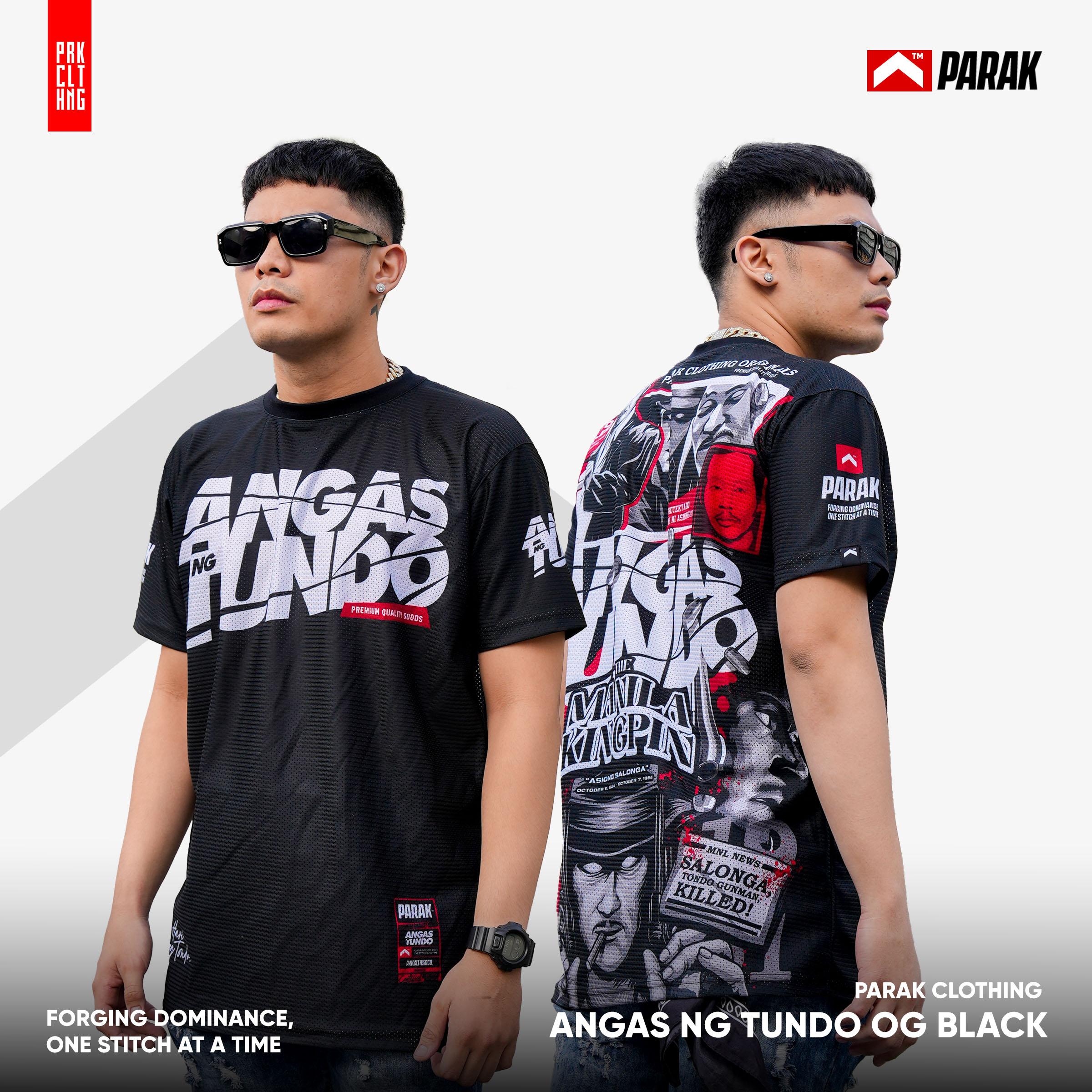 Parak Clothing Angas ng Tundo OG Black Aircool Fabric Limited Edition T-Shirt