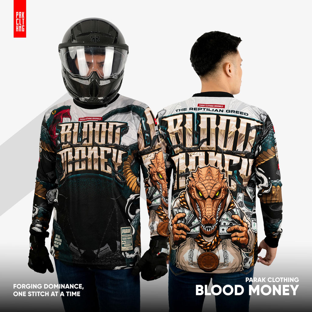 Parak Clothing Blood Money Riding Jersey Aircool Fabric