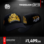 Triskelion Snapback Cap Golden Lion x Lods Moto - Premium Quality Fabric, Bold Embroidered Logo, Adjustable Fit, Versatile Design