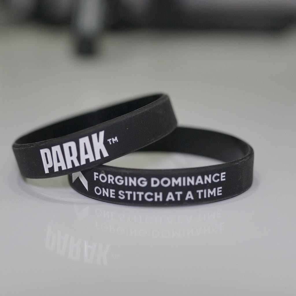 Parak Clothing Silicone Wristband - Simple Minimalistic Accessory for Parak Clothing Collection - Black Silicone Material